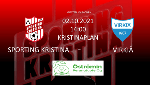 Läs mer om artikeln SPORTING – VIRKIÄ 2.10 Kl.14.00