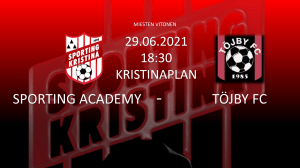 Läs mer om artikeln Sporting Academy – Töjby FC 29.06.21