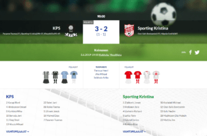 Read more about the article KPS – Sporting Kristina 3-2 (1-1)